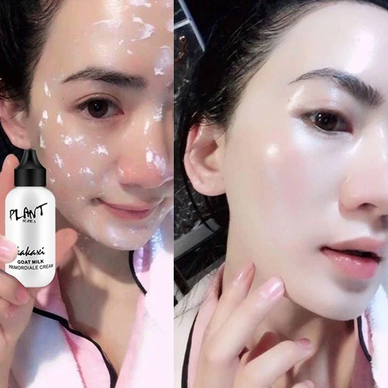 Lazy Face Foundation Cream Goat Milk Revitalizing Full Coverage Waterproof Professional Makeup Base Brighten Cover Dark Circles | Красота и