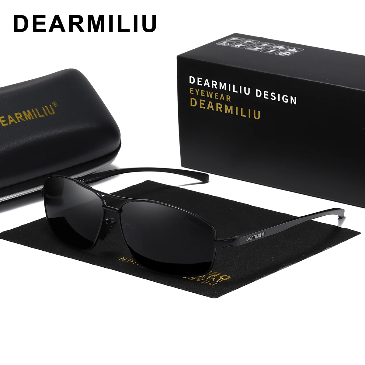 DEARMILIU брендовые винтажные Ретро брендовые Дизайнерские мужские поляризованные солнцезащитные очки Классический магический куб мужские оттенки солнцезащитные очки UV400 N7088