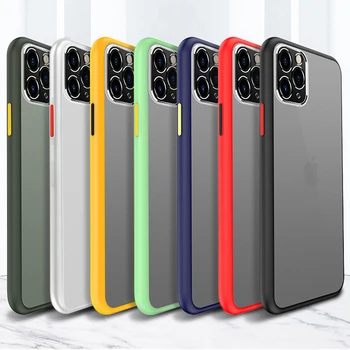 

Luxury Shockproof Armor Case With Camera protection shell For iPhoneX XR XS Max Hard Phone Matte cover For iPhone11 pro max