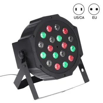

Studyset Professional Stage Lights 18 RGB PAR LED DMX512 Master-Slave Flat Projector Lamp for DJ Disco Party Lighting
