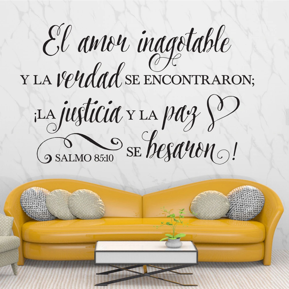 

Наклейки для гостиной с надписью «El Amor Inagotable»