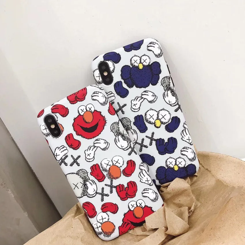 

cases for iPhone11pro max mobile phone shell 7 8plus 6 full package anti dropping Cartoon tide brand sesame street Soft Shell