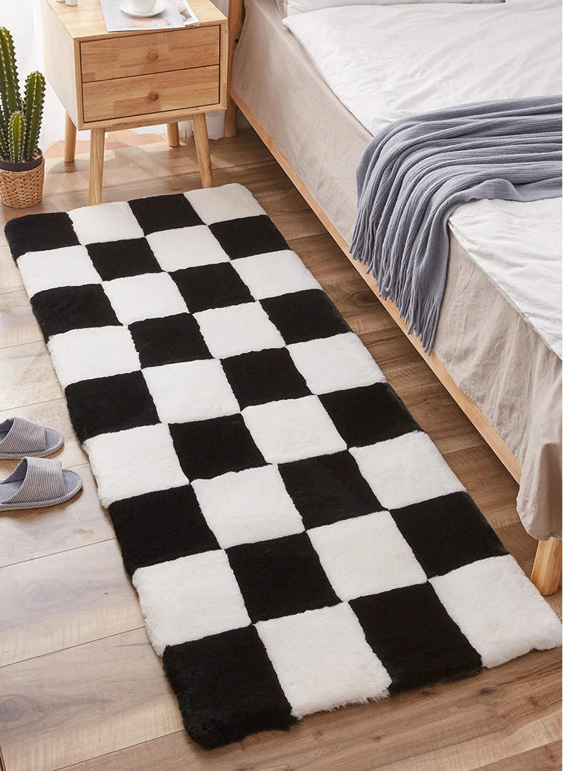 Waliicorners Crawling Mat Soft Fluffy Plush Rugs Artificial Sheepskin Foot Pads Faux Rabbit Fur Carpet Modern Home Decor 14 H1efcda0da4c1467bb7328d8296d2c2e6B