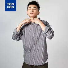 TONLION 3 Colors Striped Casual Shirts Men Full Sleeves Turn-down Collar Korean Style Shirt Fashion Literary Tops 2020 Spring Shirts TONLION 3 Colors Striped Casual Shirts Men Full Sleeves Turn-down Collar Korean Style Shirt Fashion Literary Tops 2020 Spring Shirts