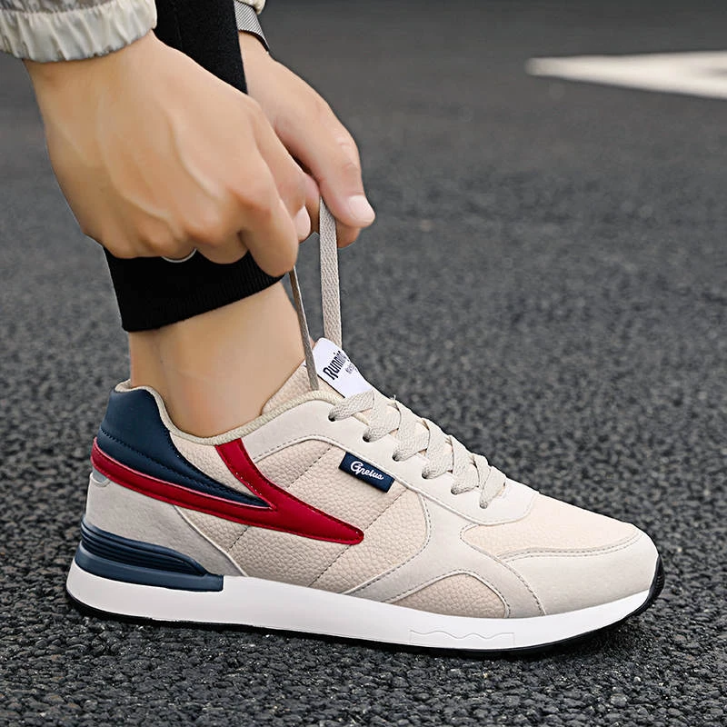 Snicker deportivas para hombre, zapatos blancos de tenis para invierno, informales para adolescentes, zapatillas deporte informales sin cuero, cobertizo de tenis|Zapatos informales de - AliExpress