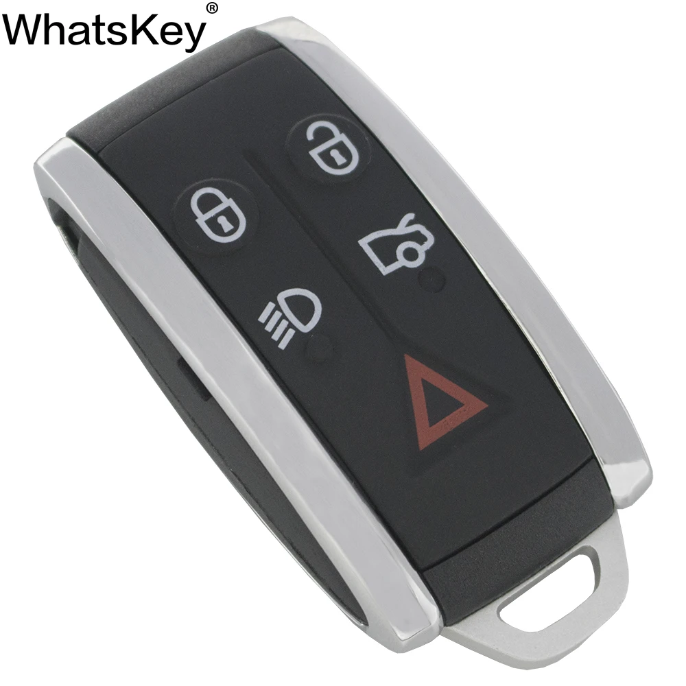 Coque Clé Intelligente 5 Boutons Jaguar – Boîtier Remplacement Pour XF, XK, XKR 2007-2012, X-Type, S-Type – Lame Non Découpée