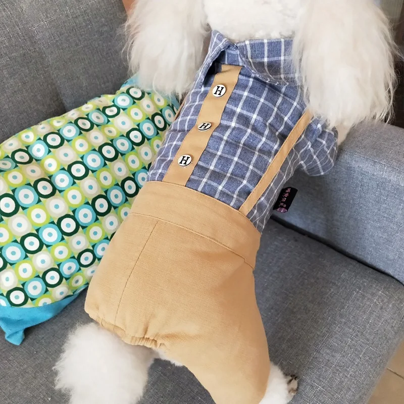 Pet Puppy комбинезон для собак зимнее теплое пальто четырехногая куртка наряд Одежда для домашних животных Футболка парка щенок собака кошка одежда Pug33