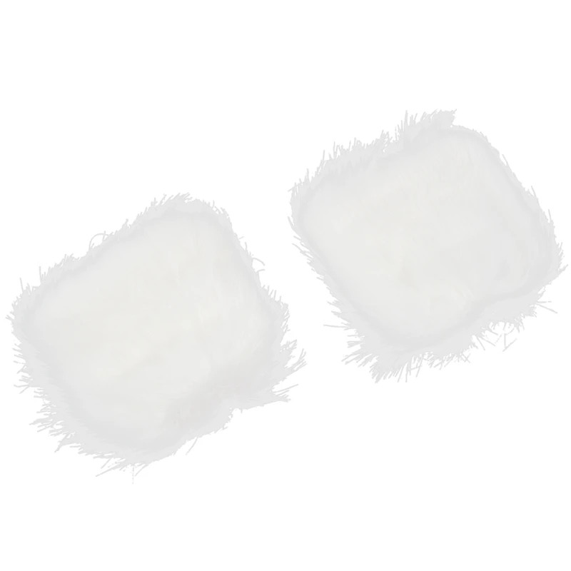 

White Fluffies Fluffy Furry Leg Warmers Boots Covers Rave Furries