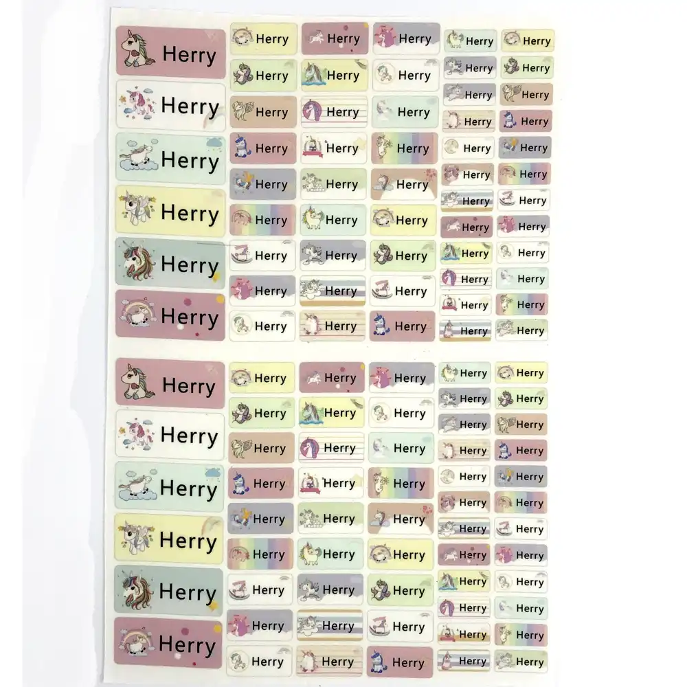 Clothes Label Custom Name Waterproof Fabric Stickers School Uniform Stickers Apparel Accessories For Day Care Uniforms Stickers Aliexpress