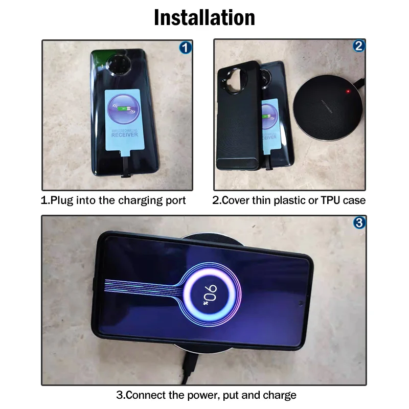 Usb C Does Galaxy A70 Have Wireless Charging Ultra Thin Samsung Galaxy A71  USB-C Qi Wireless Charging Adapter