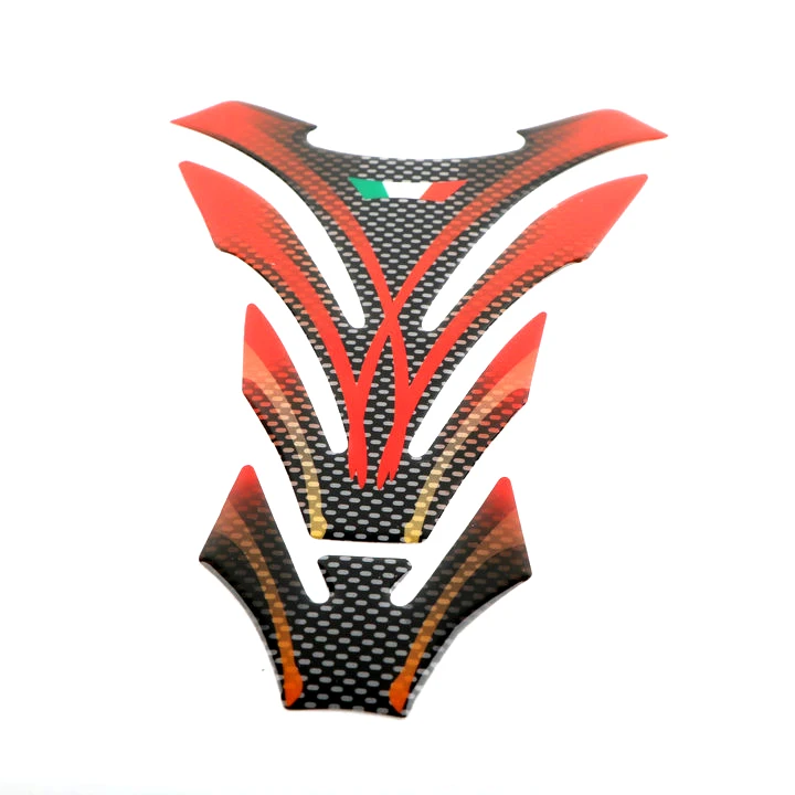 3D гелевая накладка на бак мотоцикла Наклейка Эмблема Для KTM Honda Kawasaki YAMAHA - Цвет: Red