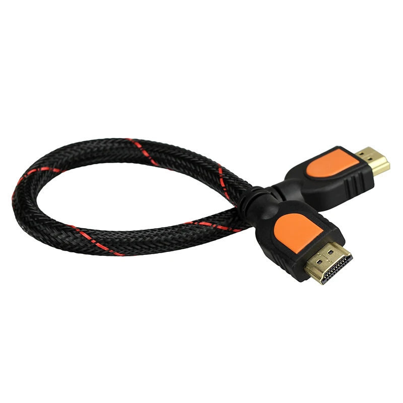 25CM 50CM HD-compatible A Male short Converter Connector Adapter Cable Cord 1080P V1.4 hdmi cable audio video converter adapter