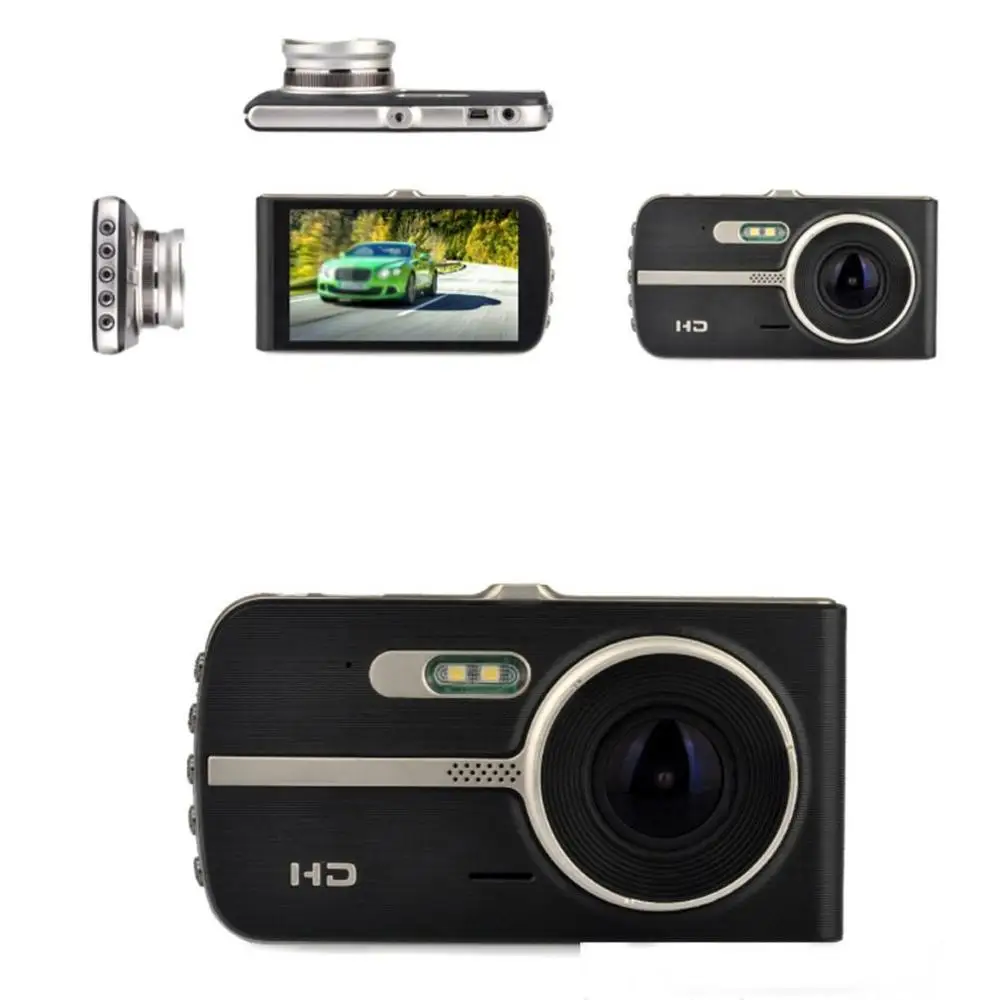 X5 4," HD Автомобильный видеорегистратор, зеркало заднего вида, Ночное видео рекордер, двойная камера заднего вида, видеорегистратор для вождения, HDMI видео рекордер