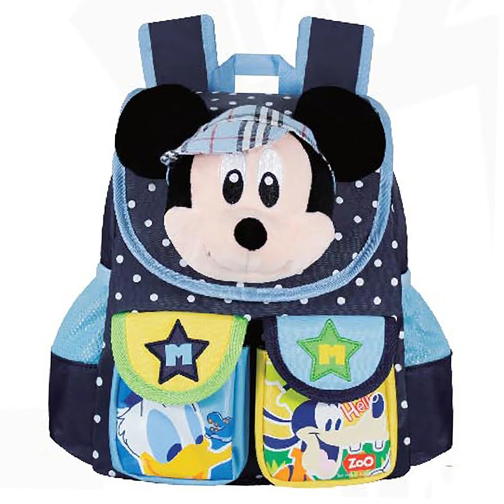 Disney Brand Backpack Bags For Boys Students Schoolbags Luxury Kids Travel Large Capacity Cartoon Mickey Bag Fashion Baby Gifts