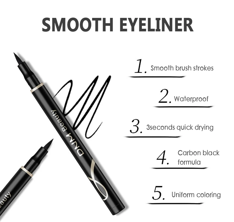 Black Makeup Eyeliner Pencil Make Up Waterproof Easy to Wear Pen Eye-Liner-Pen Wholesale tslm1