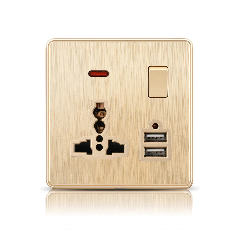 Three-hole socket Atlectric универсальная стандартная розетка многофункциональная Розетка с двойным usb-портом 3 отверстия 5 отверстий розетка питания 86 мм* 86 мм розетки - Тип: Three-hole socket