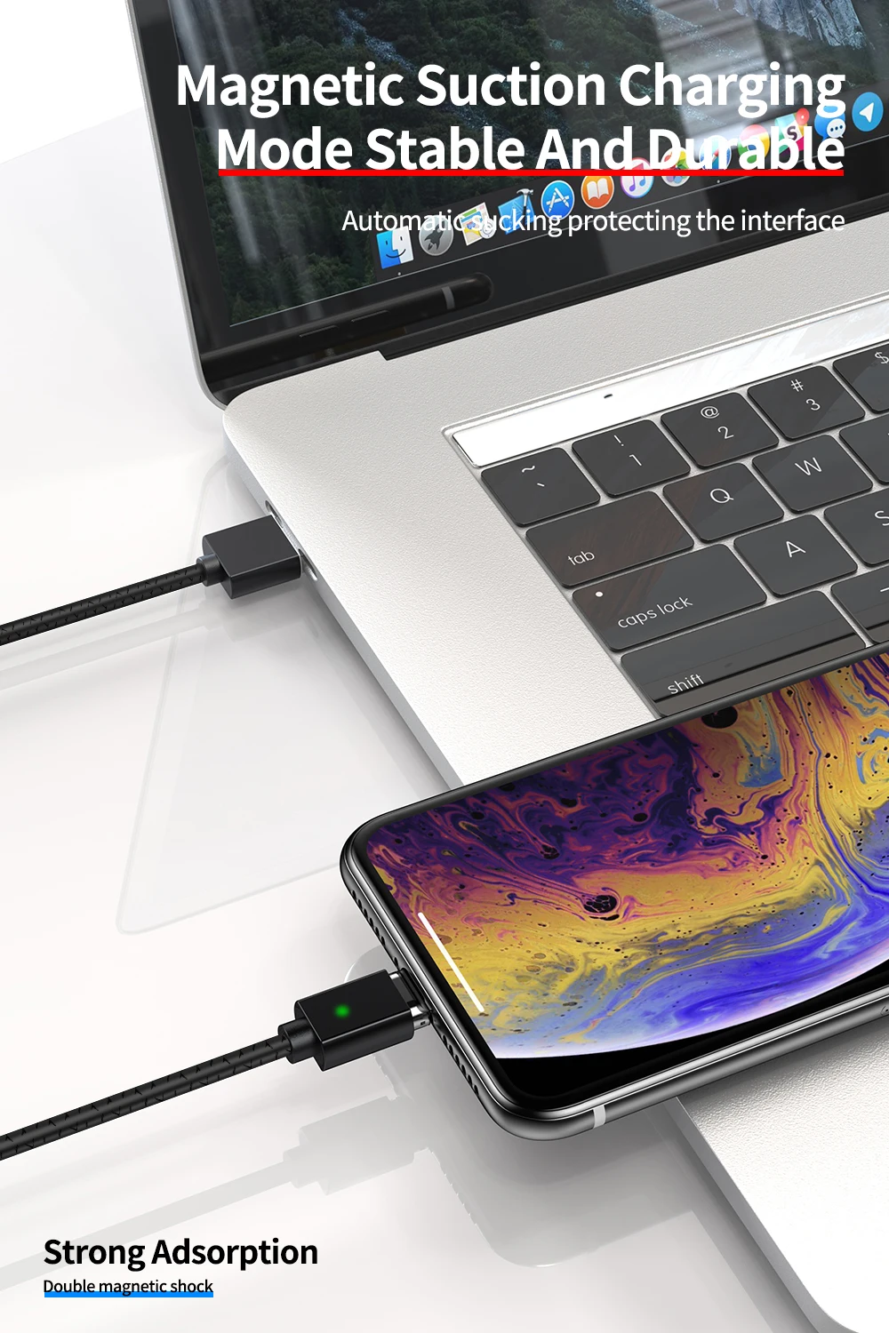Магнитный кабель Micro USB Udyr 3A для iPhone 11, XR, samsung, S10, huawei, Xiaomi, шнур для быстрой зарядки и передачи данных, магнитный кабель type-C для телефона