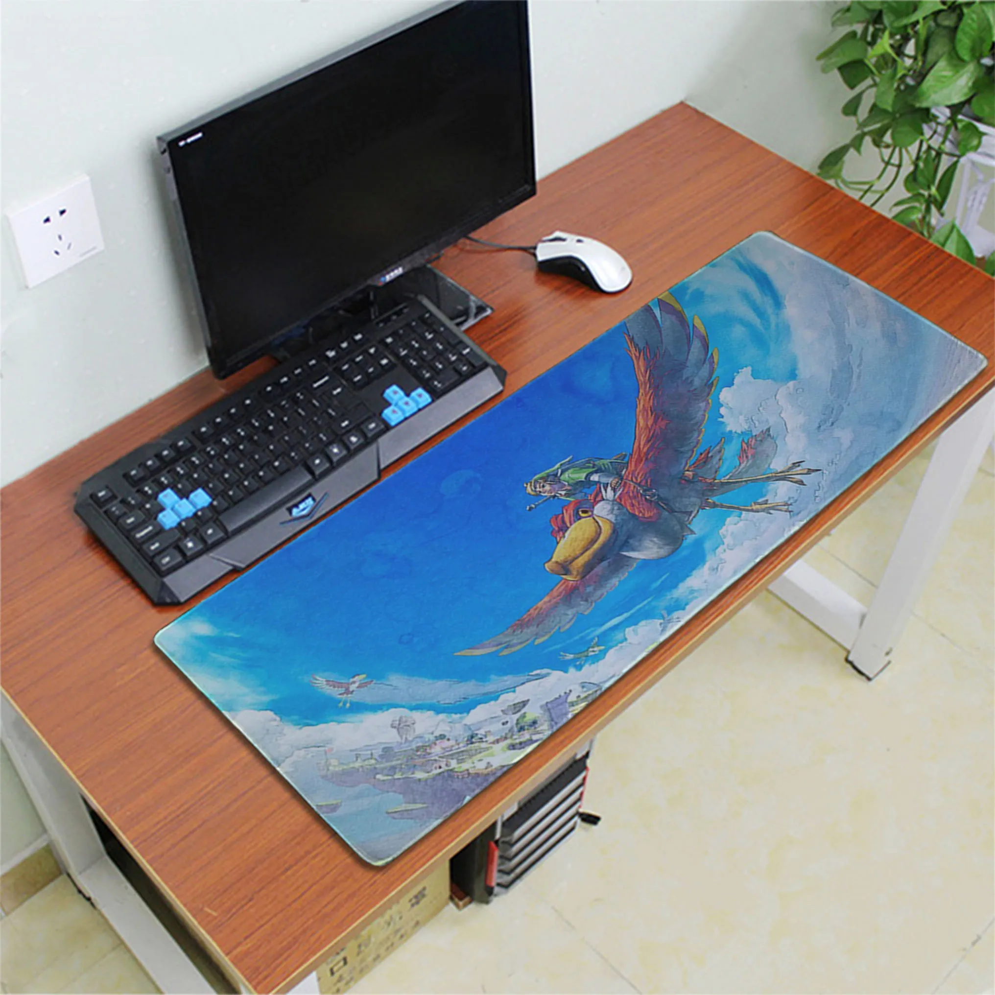Zelda Коврик для мыши 70x30 см, игровой коврик для мыши, аниме, высокое качество, офисный коврик для ноутбука, Настольный коврик, HD принт, padmouse, игры, pc gamer, коврики - Цвет: Lock Edge 30x80cm