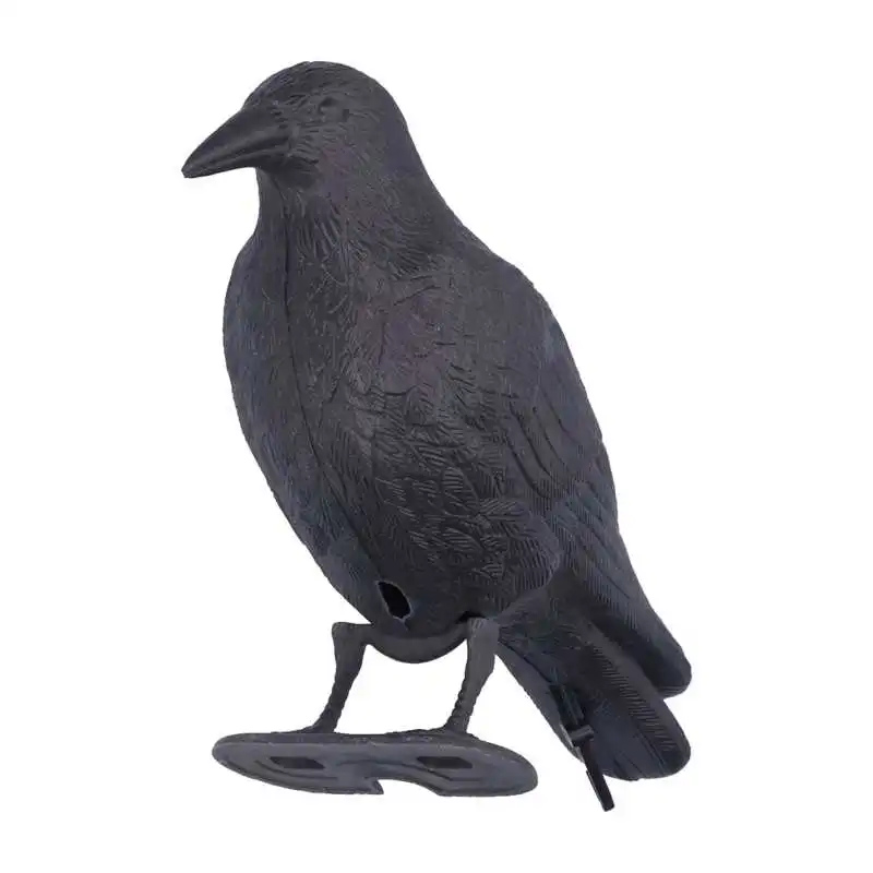 Bird Repellent Decoy Plastic Crow Hunting Decoys Garden Bird Deter Scarer Scarecrow Pest Control