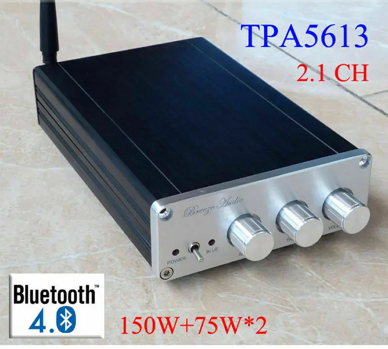BA10C TPA5613 2,1 каналов цифровой аудио усилитель Bluetooth 4,0 75 Вт* 2+ 150 Вт