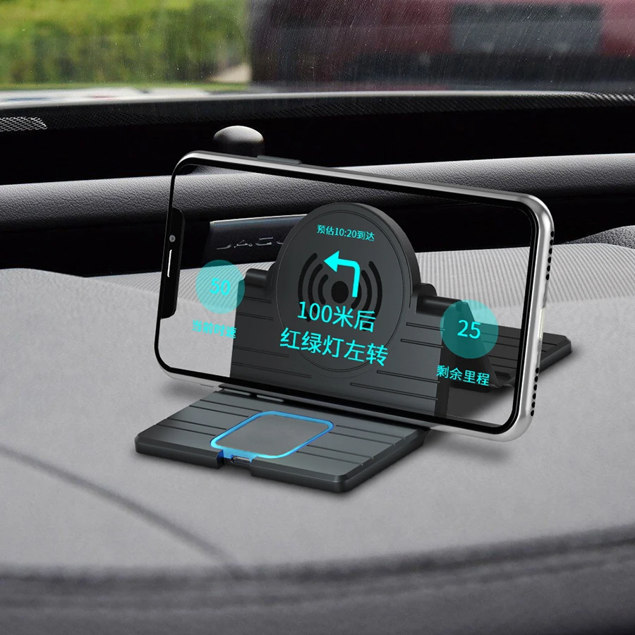 Fold 15W Qi Wireless Charger Stand Phone Holder Fast Charging for IPhone 11 for Samsung Xiaomi Car Desk Silicone Non slip10w 5w