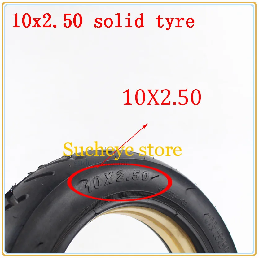 10x2.50 solid tire tubeless for Quick 3 ZERO 10X Inokim OX Folding Electric Scooter 10-inch Mini Motorrad Razor 10x2.50 solid tire tubeless for Quick 3 ZERO 10X Inokim OX Folding Electric Scooter 10-inch Mini Motorrad Razor