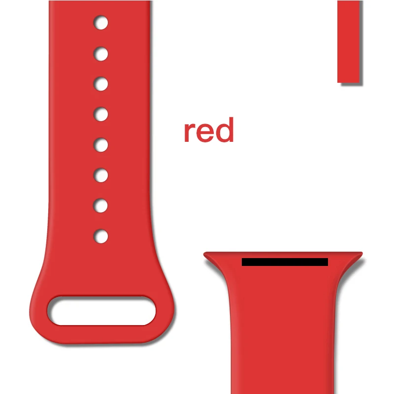 Ремешок для часов Apple Watch Band 38 мм 40 мм 42 мм 44 мм с двойной пряжкой резиновые силиконовые часы ремешок для Apple Watch Series 4 3 2 1