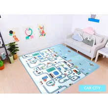 Car City Scene Traffic Highway Map Play Mat Educational Toys for Children Games Road Carpet Crawling Foam Mat Baby Playmat