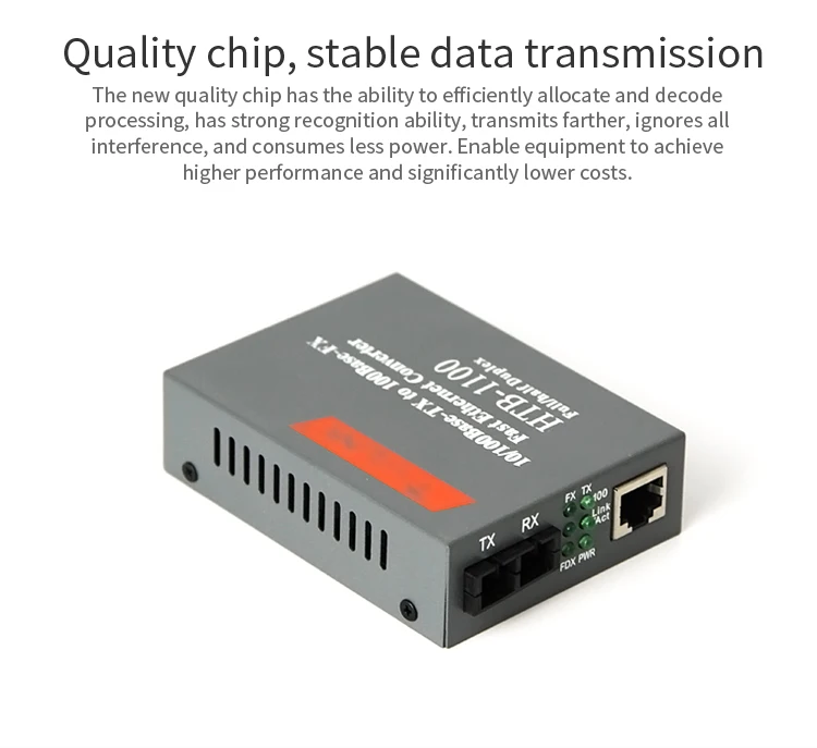 HTB 1100 10/100 м 2 км многомодовый двойной волоконно-оптический медиаконвертер fibra оптика FTTH