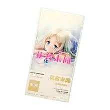 90 шт./кор. Anohana аниме открытка поздравительная открытка с сообщением Рождественский подарок игрушки для детей