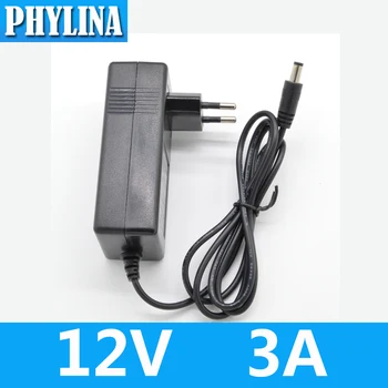 

1PCS 100-240VAC 12VDC 3A Power Adapter Applicable LED Lights Water Pump Switching Power Supply High Quality 12V 3A PowerAdapter