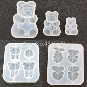

Different Bear Sugar Molds Expoxy Resin Jewelry Mold for Making Jewelry Pendant Pendant Tools