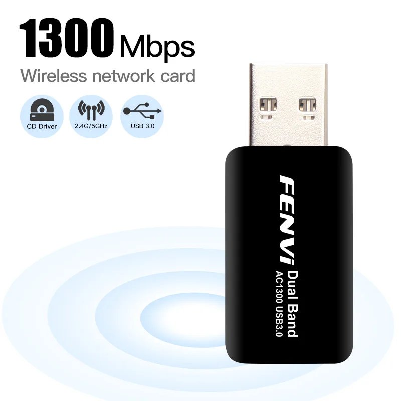 1300 Мбит/с двухдиапазонный 2 4 ГГц/5 ГГц мини USB 3 0 Wlan Wi-Fi Беспроводной адаптер