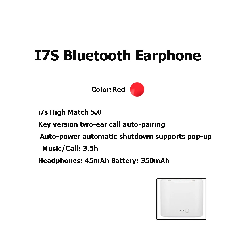I12 TWS Bluetooth 5,0 беспроводные наушники спортивные стерео умные сенсорные наушники i7 TWS наушники-вкладыши Bluetooth наушники I9s музыкальный наушник