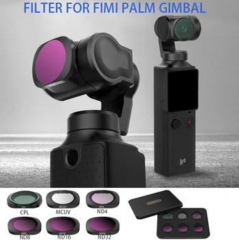 

Filter For FIMI PALM MCUV CPL ND ND4 ND8 ND16 ND32 Lens Filter Set For FIMI PALM Gimbal Camera Accessories