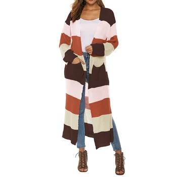 

New European Women Autumn Split Slim Cardigan Long Sleeve Loose Asymmetric Batwing Pocket Thicken Cardigan Women Sweaters