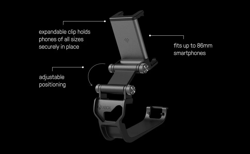 8BitDo Mobile Phone Gaming Clip Holder for Xbox Wireless Controllers & Xbox Elite Wireless Controllers officially licensed Xbox