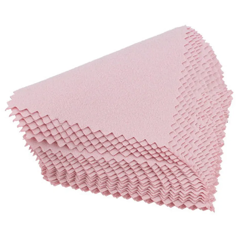 5/10/50Pcs Lens Polishing Cloth Silver Polish Tool Silver Jewelry Clean Anti-tarnish Jewelry Cleaning Cloth