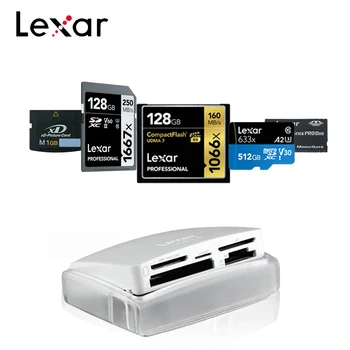 

Lexar USB3.0 Professional 25 In 1 High Speed Multi Function Card Reader For SDHC SDXC CF Card Micro SD CF M2 TF XD Card Reader