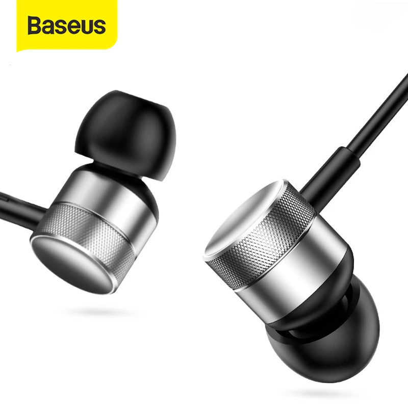 Baseus H04 Bass Sound Earphone In-Ear Sport Earphones with mic for xiaomi iPhone Samsung Headset fone de ouvido auriculares MP3 1