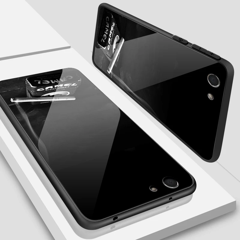 Для OPPO R15X R17 Pro A3S A39 A57 A59 A7X A9 чехол из закаленного стекла Reno10x Zoom F1S F9 F11 Find Design глубокий ударопрочный жесткий чехол - Цвет: W292