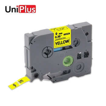 

UniPlus Yellow Label Maker TZe-621 TZ-621 Replacement for Brother TZE 621 P-touch CUBE Waterproof Label Tapes 9mm Ribbon Sticker