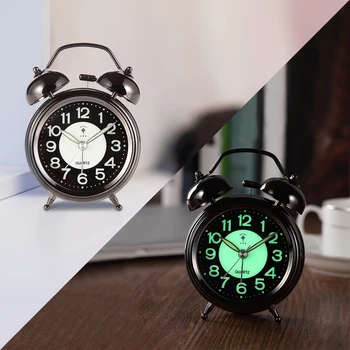 

Luminous Alarm Clock Kids Wake Up Light Loud Speaker Mini Cute Bedside Clock Travel Motorcycle Despertador Home Gadgets XX60AC