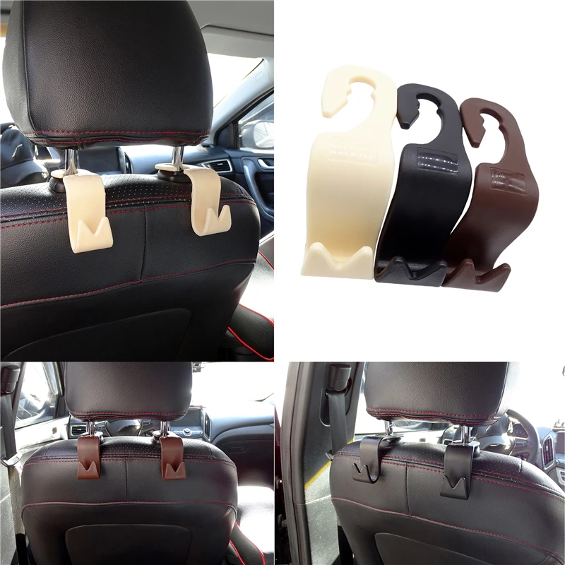 

4 PCS Multi-function Car Seat Headrest Hook Bag Under 20kg Hanging Hanger Organizer Holder Universal Car Durable Hook