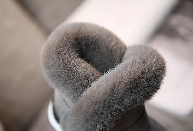 Новая детская Ботинки зимняя обувь с плюшевой подкладкой ботинги для мальчиков Martin модные кожаные мягкого флиса без застежки; Тайвань XIA Yu yao 16,2-22,2 см