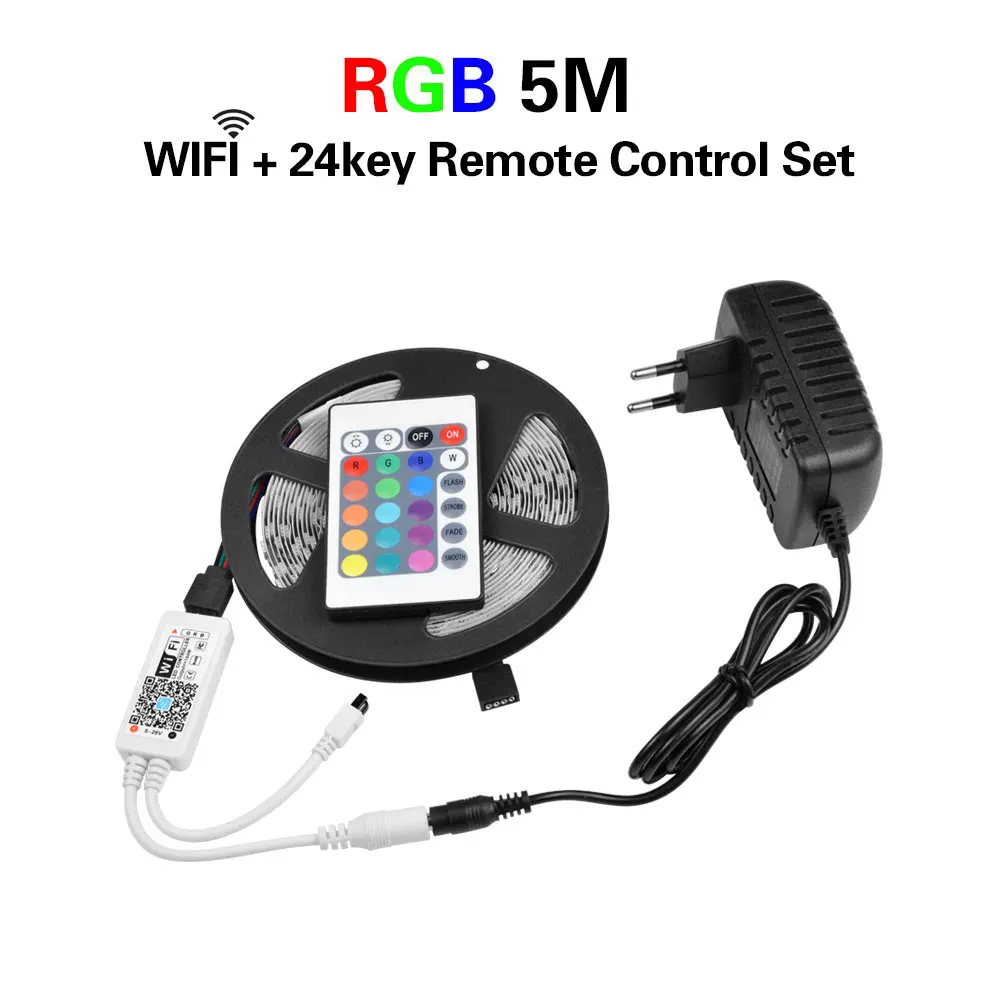 5 м WiFi светодиодный светильник полоса умный дом жизнь RGB RGBW RGBWW приложение управление умная лампа лента умный светильник ing для Android/IOS системы - Цвет: RGB WiFi Set