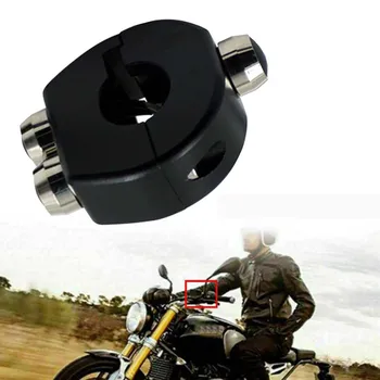 

1In Horn Light CNC Switch Motorcycle Handlebar Button Latch/Momentary Cafe Racer 3-In-1 Motorcycle Switch