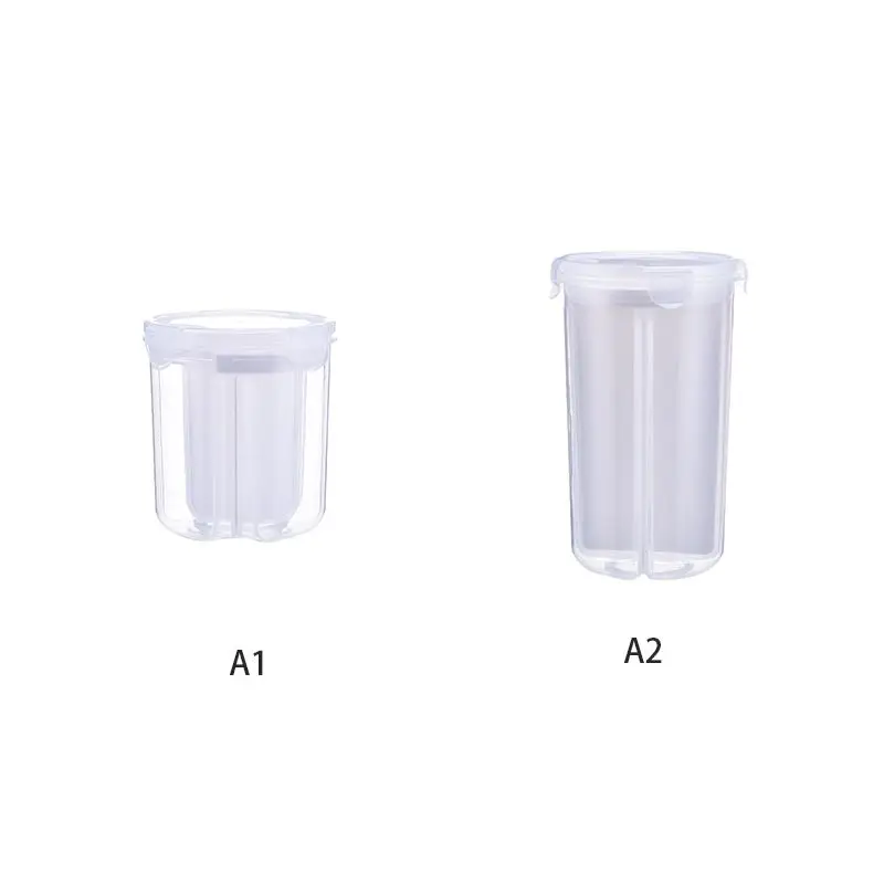 Household Food Storage Box Food Sealing Box Dried Grains Container Tank Bottles Kitchen Plastic Clear Storage Jar - Цвет: Прозрачный