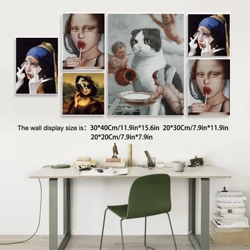 

Abstract Mona Lisa Painting White Square Artist Canvas For Canvas Oil Painting Wooden Board Frame For Primed Oil Acrylic Paint