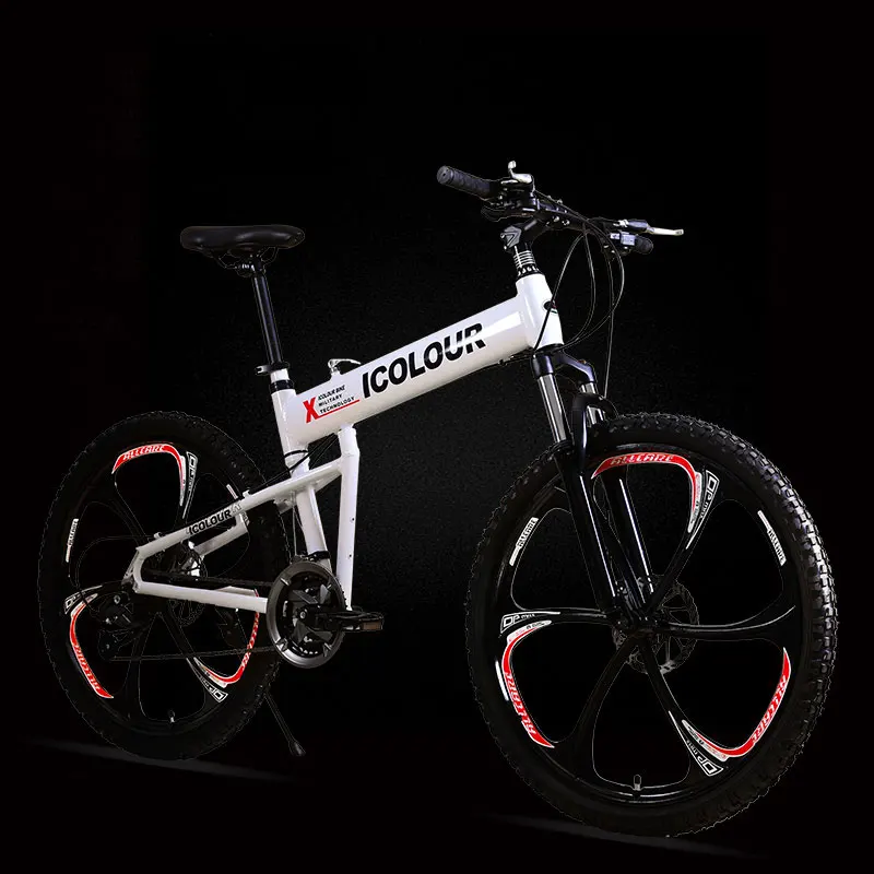 Mountain Bike Aluminum Alloy 26 Inch Shift Folding Shock Absorption Man and Woman Adult Student Bicycle Mountain Bike Aluminum Alloy 26 Inch Shift Folding Shock Absorption Man and Woman Adult Student Bicycle